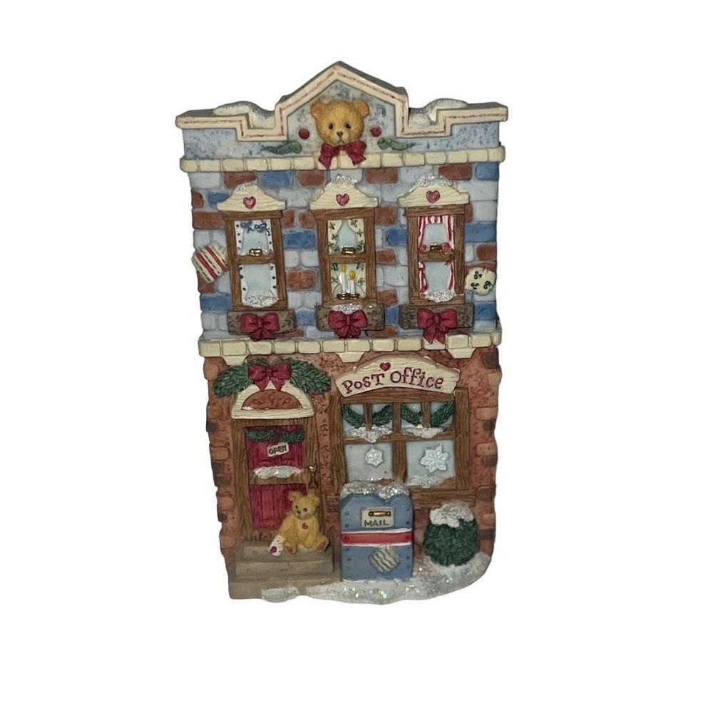 Enesco Cherished Teddies Winter Post Office Display Our Cherished Neighborhood